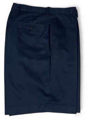 Brooks Brothers Light Weight Advantage Chino Navy Flat Front Men’s Shorts W33 L9